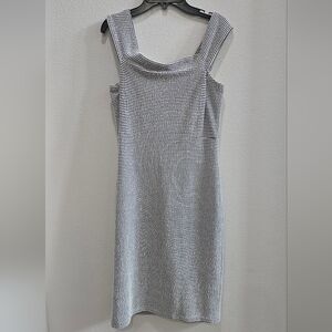 Cynthia Steffe Gray Ribbed bodycon Mini Dress